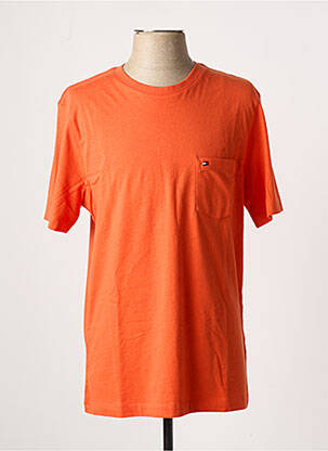 T-shirt coupe droite manches courtes orange TOMMY HILFIGER homme