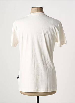 T-shirt coupe cintrée manches courtes blanc SCHOTT homme