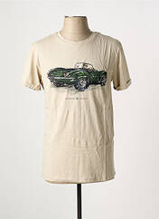 T-shirt beige BENSON & CHERRY pour homme seconde vue