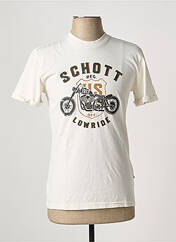 T-shirt blanc SCHOTT pour homme seconde vue