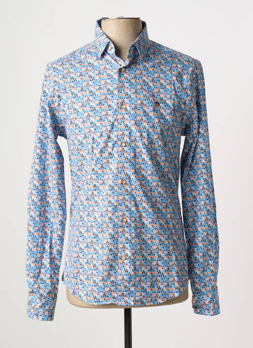 Chemise manches longues coupe cintrée bleu BENSON & CHERRY homme