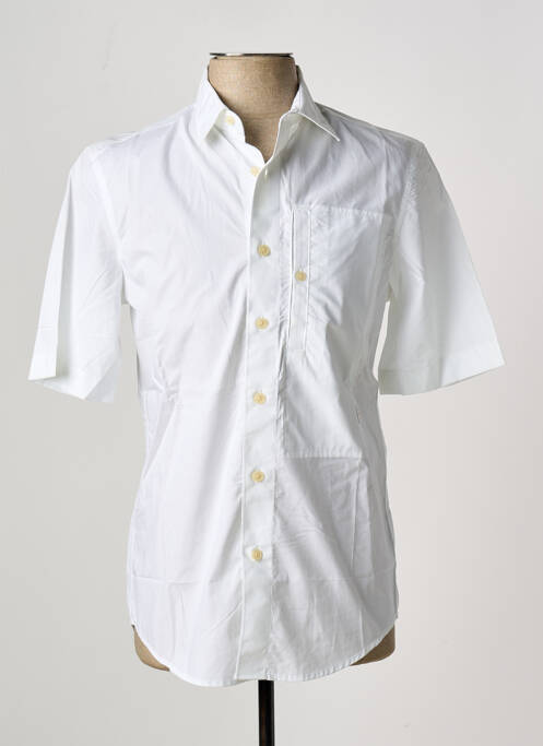 Chemise manches courtes blanc G STAR pour homme