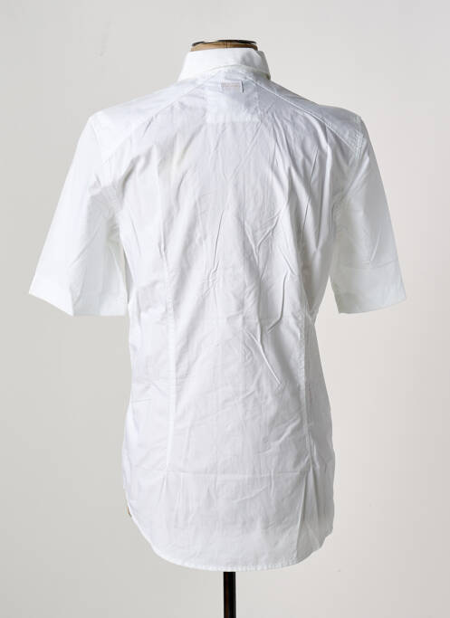 Chemise manches courtes blanc G STAR pour homme