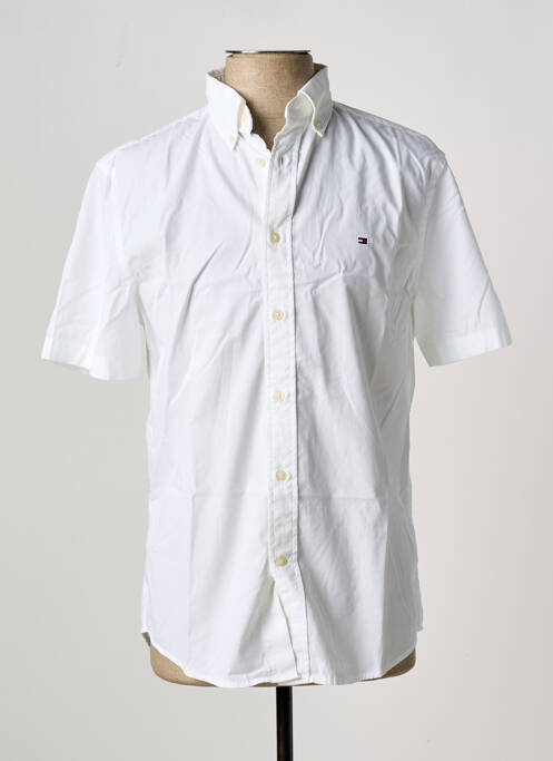Chemise manches courtes blanc TOMMY HILFIGER pour homme