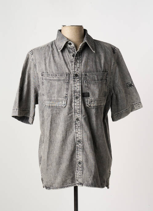 Chemise manches courtes gris G STAR pour homme