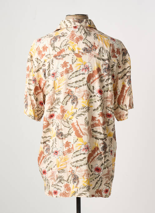 Chemise manches courtes orange SCHOTT pour homme