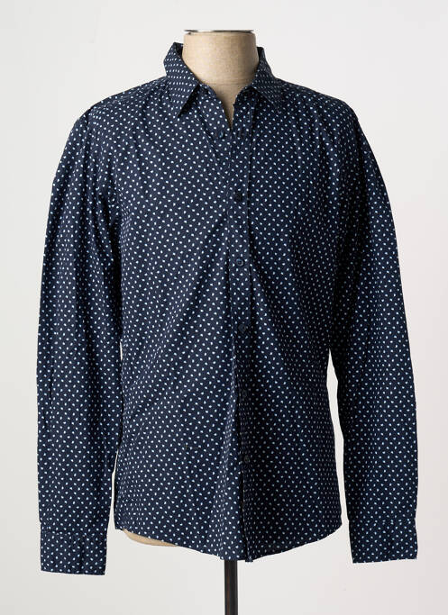 Chemise manches longues bleu HUGO BOSS pour homme
