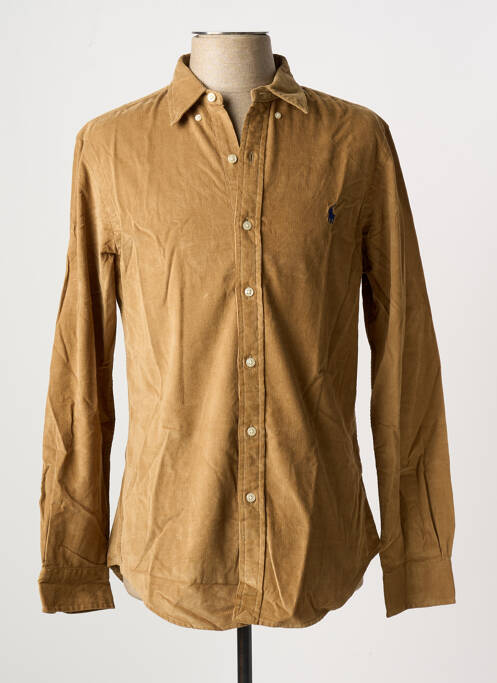 Chemise manches longues marron RALPH LAUREN pour homme