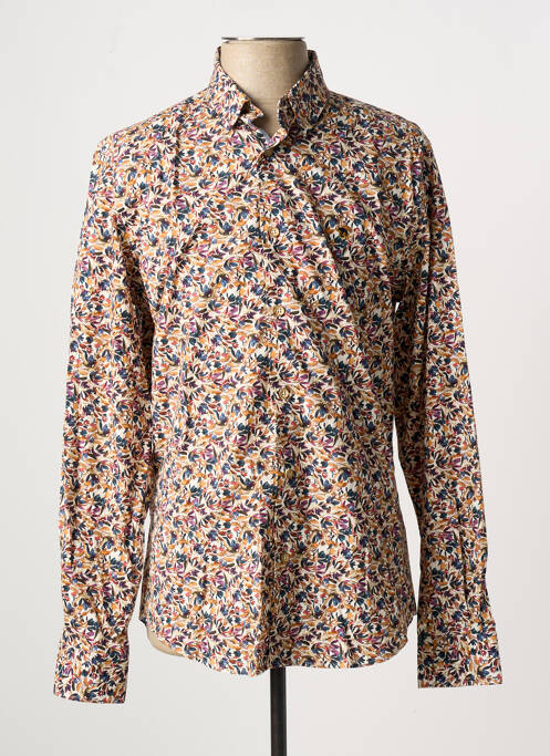 Chemise manches longues orange BENSON & CHERRY pour homme