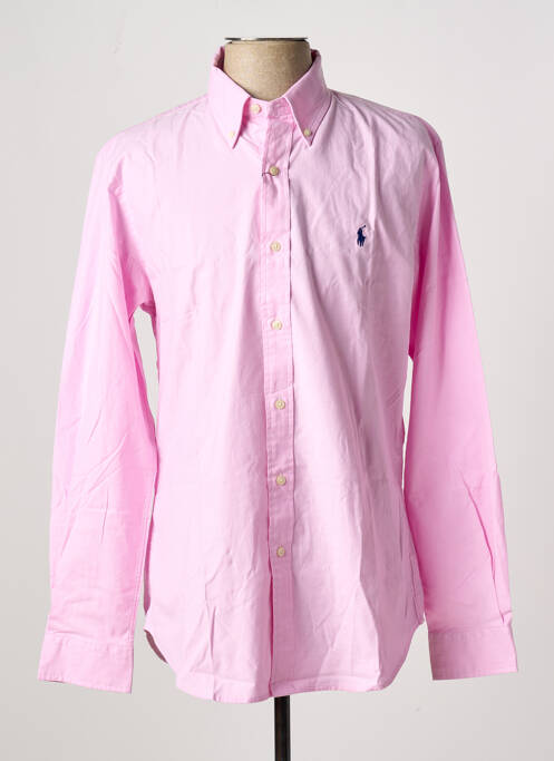 Chemise manches longues rose RALPH LAUREN pour homme
