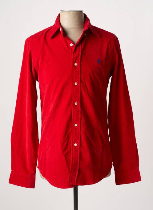 Chemise manches longues rouge RALPH LAUREN pour homme