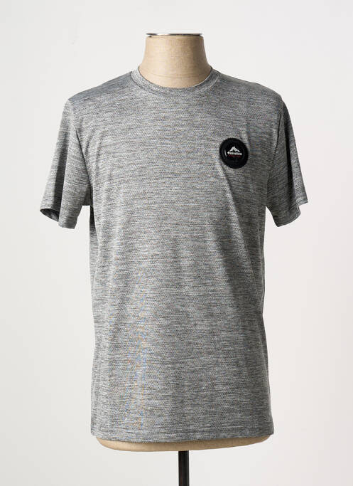 T-shirt gris HELVETICA pour homme