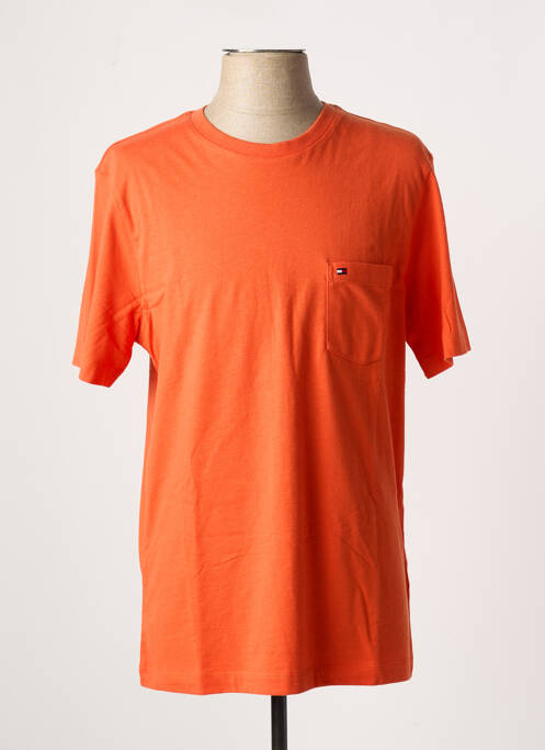 T-shirt orange TOMMY HILFIGER pour homme