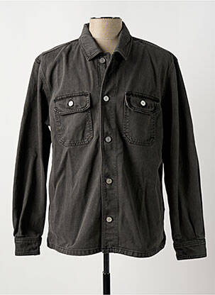 Veste casual fermeture boutonnée sur le devant gris LACOSTE homme