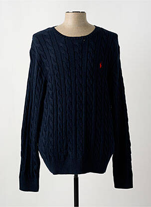 Pull col rond manches longues bleu RALPH LAUREN homme