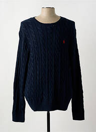Pull col rond manches longues bleu RALPH LAUREN homme