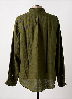 Chemise manches longues coupe droite vert RALPH LAUREN homme