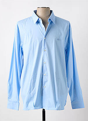 Chemise manches longues coupe droite bleu LACOSTE homme