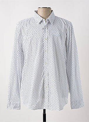 Chemise manches longues imprimé fantaisie blanc HUGO BOSS homme