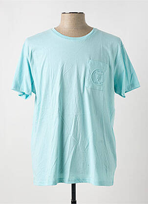 T-shirt coupe droite manches courtes bleu LE TEMPS DES CERISES homme