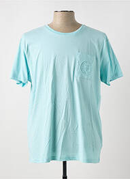 T-shirt coupe droite manches courtes bleu LE TEMPS DES CERISES homme