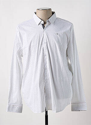 Chemise manches longues imprimé fantaisie blanc SUN VALLEY homme
