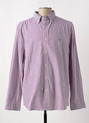 Chemise manches longues rouge TOMMY HILFIGER pour homme seconde vue