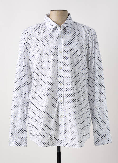 Chemise manches longues blanc HUGO BOSS pour homme