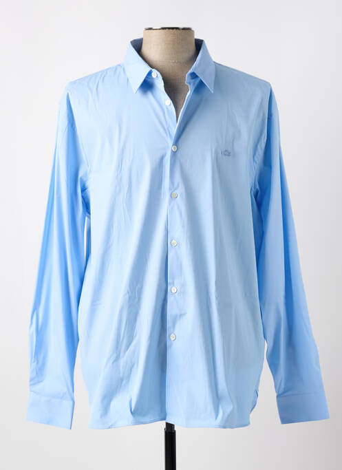 Chemise manches longues bleu LACOSTE pour homme