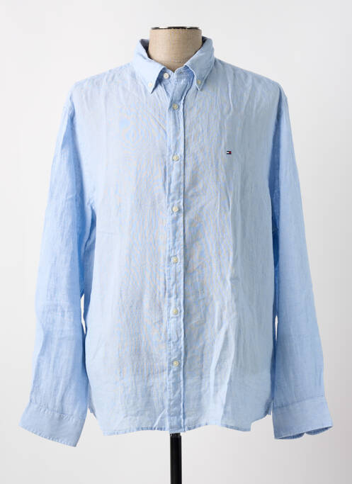 Chemise manches longues bleu TOMMY HILFIGER pour homme