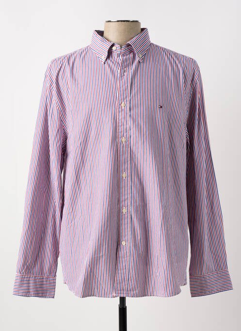 Chemise manches longues rouge TOMMY HILFIGER pour homme