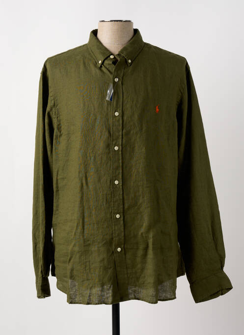 Chemise manches longues vert RALPH LAUREN pour homme
