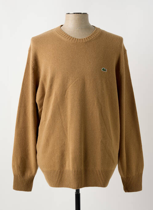 Pull marron LACOSTE pour homme