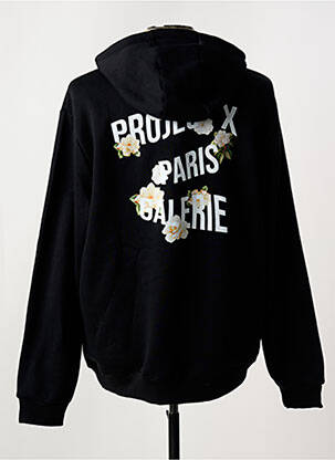 Sweat-shirt à capuche poches manches longues noir PROJECTX homme
