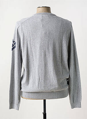 Pull col v manches longues gris FREEMAN T.PORTER homme