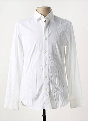 Chemise manches longues tissage popeline blanc G STAR homme