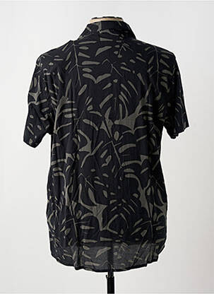Chemise manches courtes col tailleur noir SUN VALLEY homme