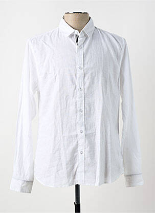 Chemise manches longues blanc LE TEMPS DES CERISES pour homme