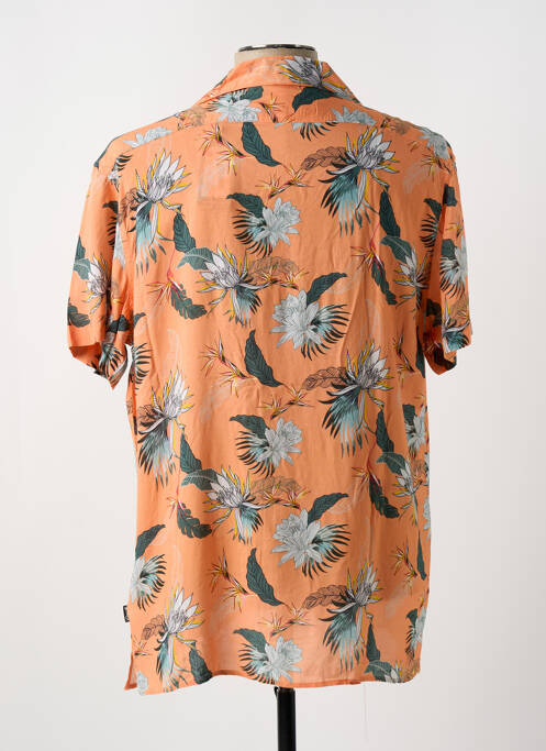 Chemise manches courtes orange SCHOTT pour homme