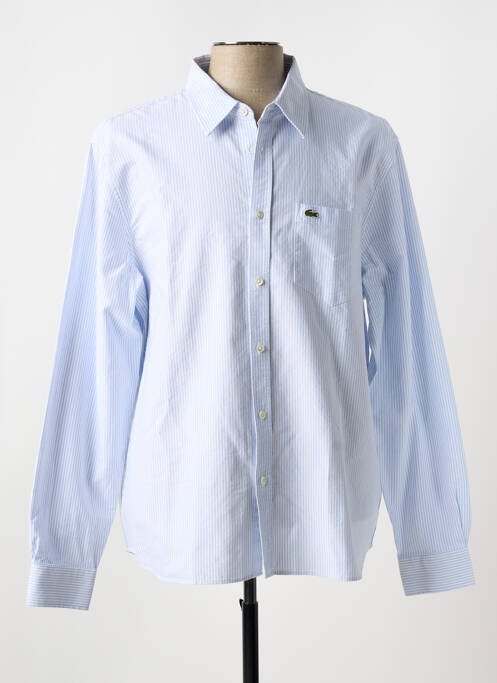 Chemise manches longues bleu LACOSTE pour homme