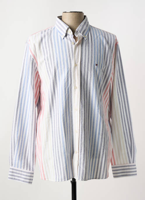 Chemise manches longues bleu TOMMY HILFIGER pour homme