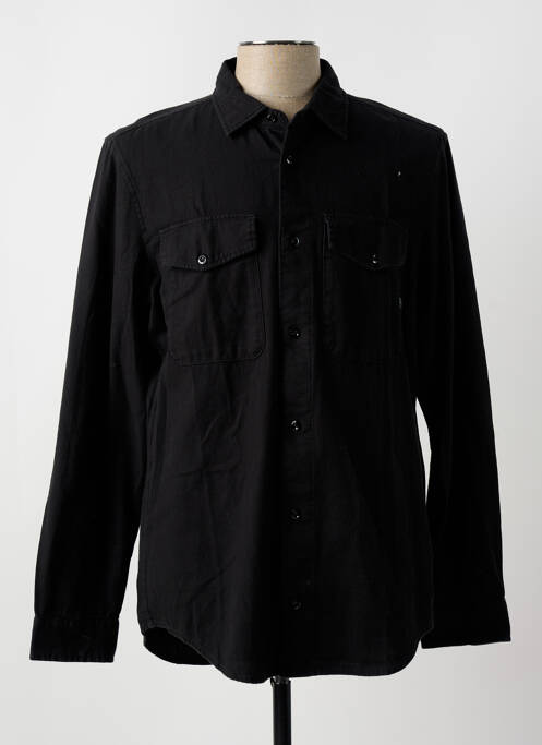 Chemise manches longues noir G STAR pour homme