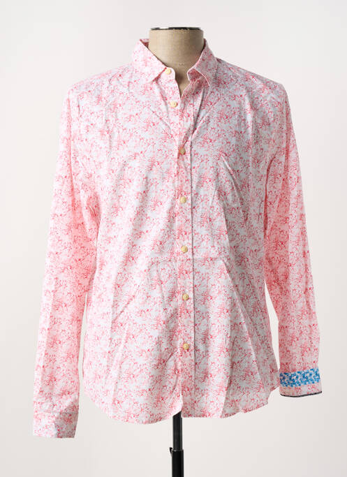 Chemise manches longues rouge LE TEMPS DES CERISES pour homme