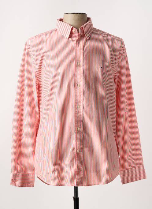 Chemise manches longues rouge TOMMY HILFIGER pour homme