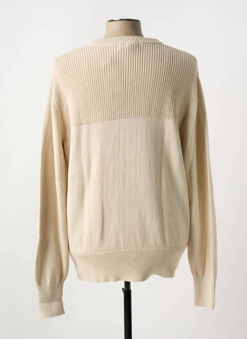 Pull maille souple et aérée manches longues beige G STAR homme