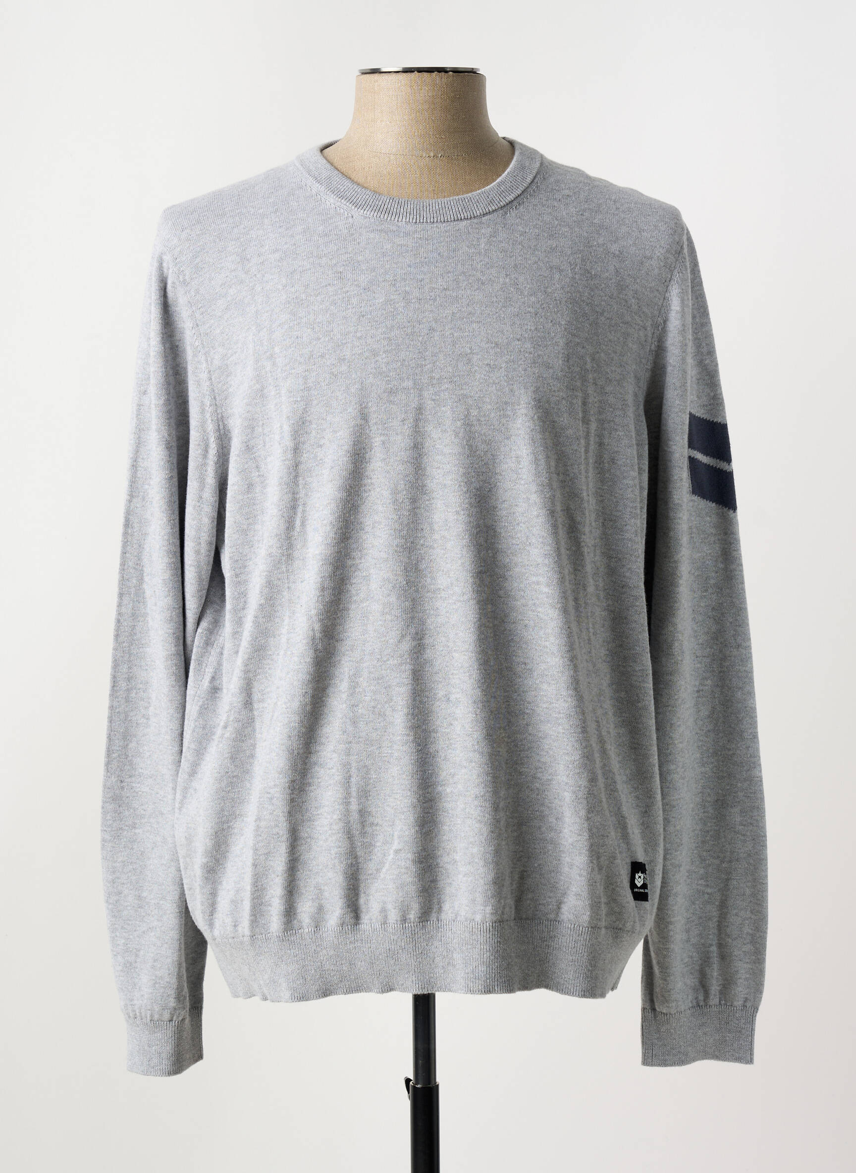 Pull Homme Freesoul Gris En Laine - Taille XXL - Occasion Très Bon état