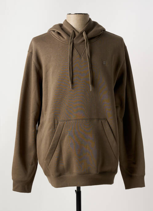 Sweat-shirt à capuche marron G STAR pour homme