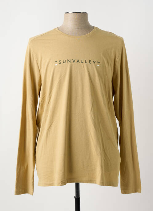 T-shirt beige SUN VALLEY pour homme