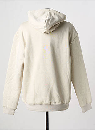 Sweat-shirt à capuche broderie manches longues beige PROJECT X PARIS homme