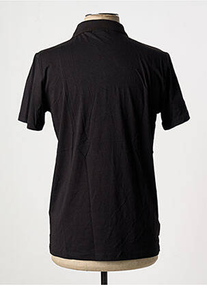 Polo stretch manches courtes noir DOUBLEHOOD homme